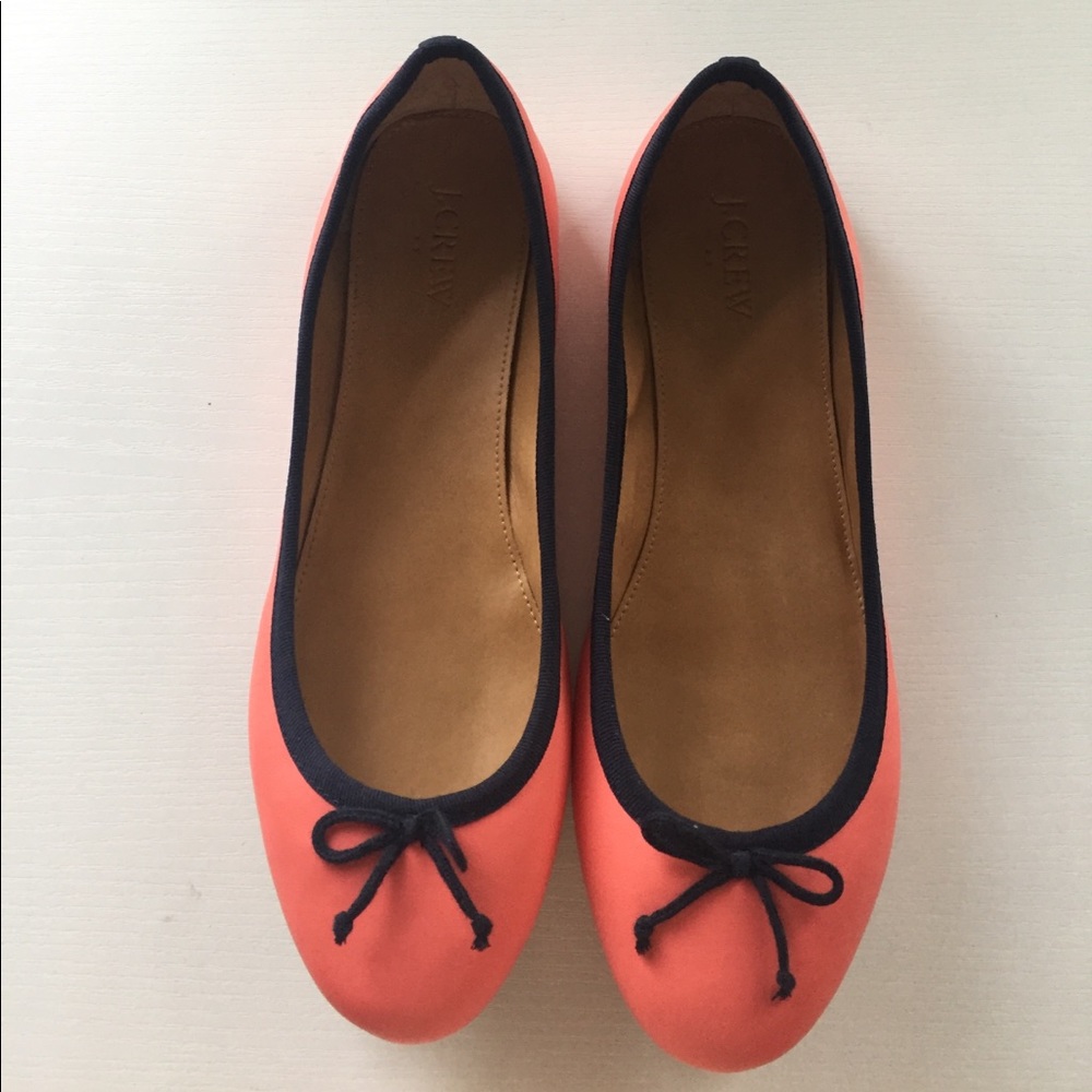 Never worn! J. Crew Bright Trim Ballet Fla…